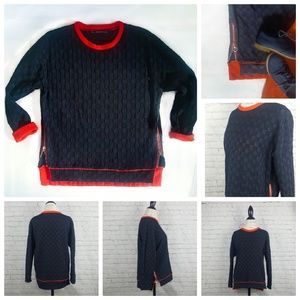 Zara Brocade Side Zipper Long Sleeved Shirt